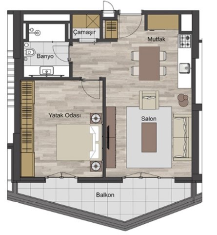 قیمت آپارتمان یک خوابه در استانبول